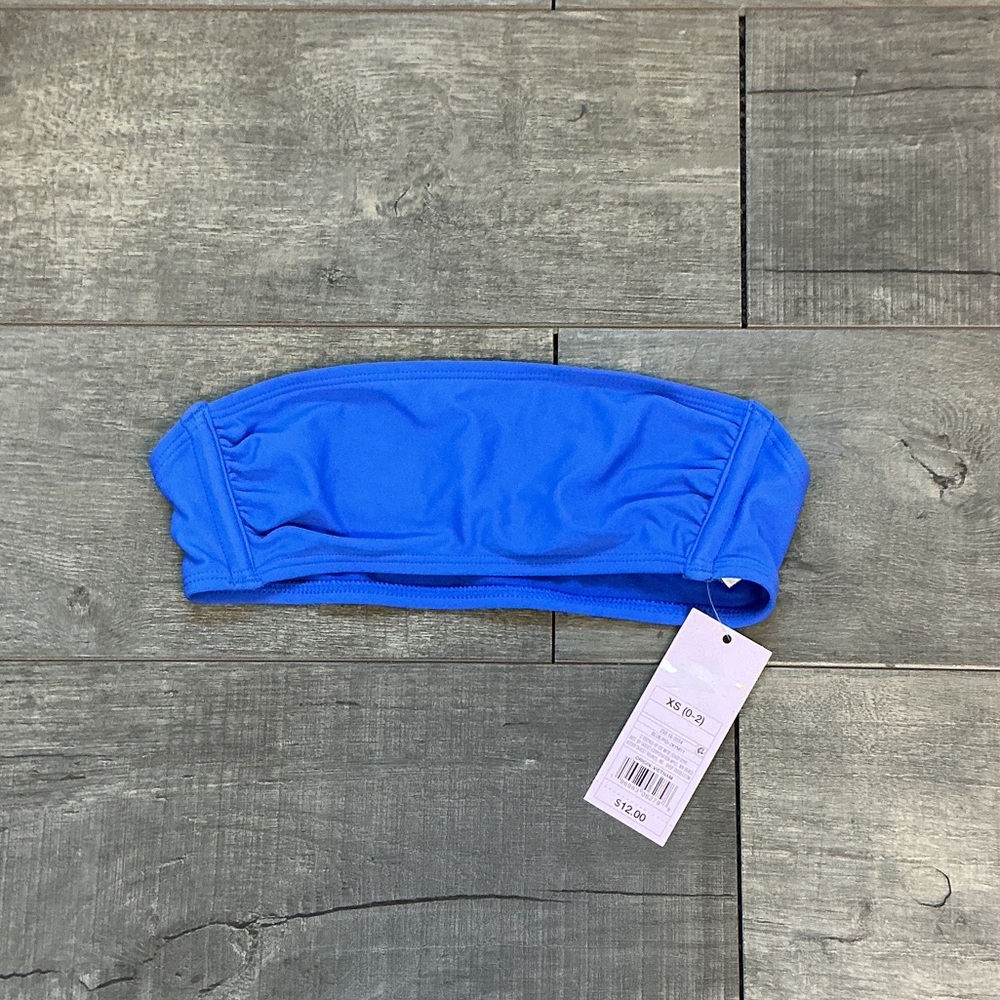 Wild Fable Blue Bandeau Swim Top